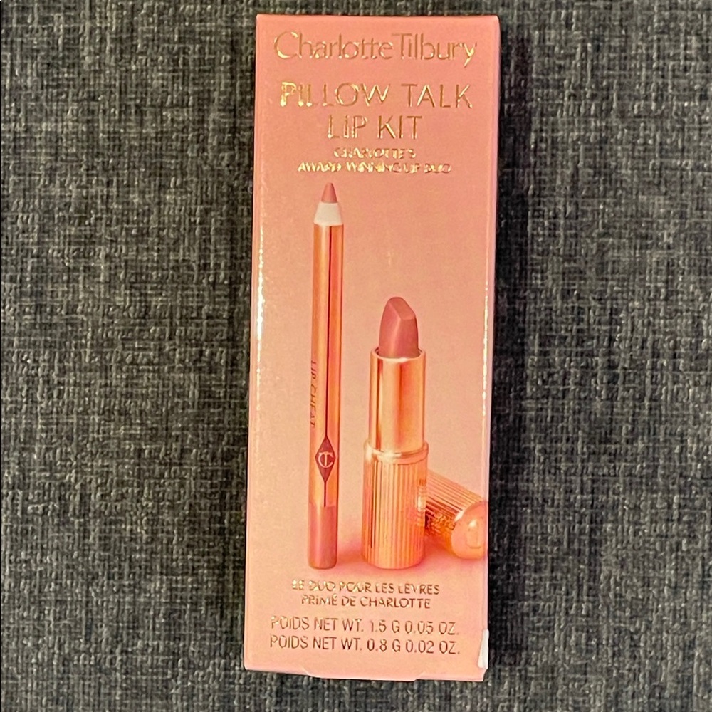 New Charlotte Tilbury Mini Pillow Talk Lip Kit lip duo - never opened